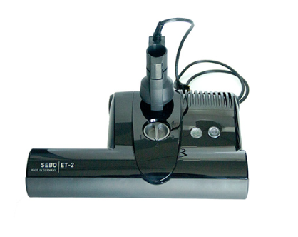 SEBO Black ET-2 F1 - Central Vacuum Power Head (15", with cord) - Super Vacs Vacuums
