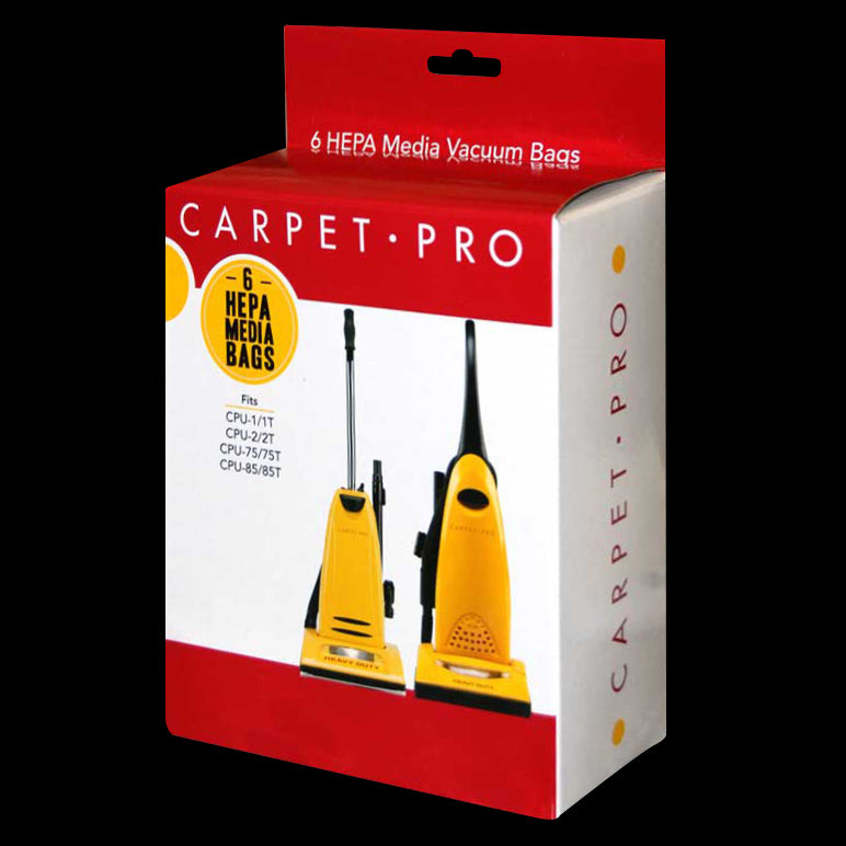 Carpet Pro HEPA Bags 6 Pack - Super Vacs
