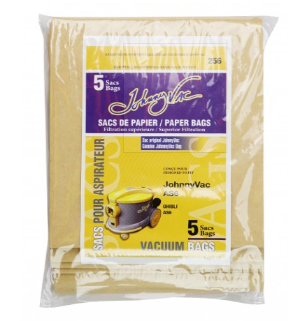 Paper Bag for Johnny Vac Vacuum AS6 - Pack of 5 Bags - Super Vacs Vacuums