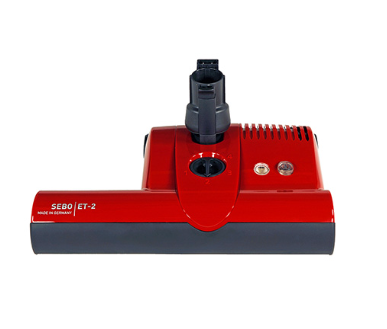 SEBO Premium Red ET-2 Central Vacuum Power Head (15", integrated cord) - Super Vacs Vacuums