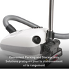 SEBO Airbelt E3 Premium White Canister Vacuum - Super Vacs Vacuums