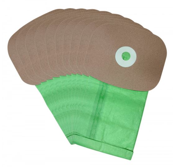 Johnny Vac JVBP6 or JVBP6B Microfilter Paper Bags for Backpack - Pack of 10 Bags - Super Vacs Vacuums